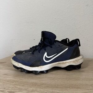 Nike Mike Trout Dark Blue Molded‎ Low Baseball Cleats Youth Size 6Y FB6340-400